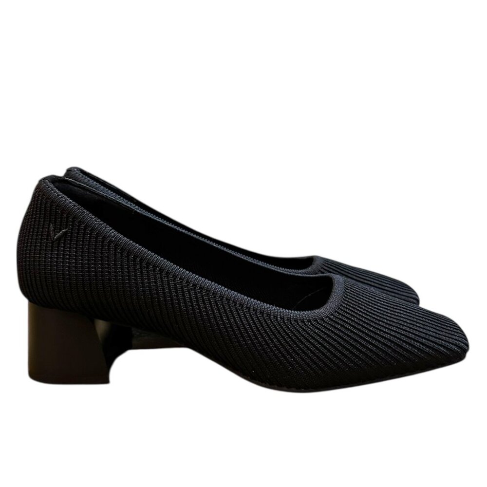 Vivaia Square-Toe Chunky Heels (Melody Pro) in Black Block Heel